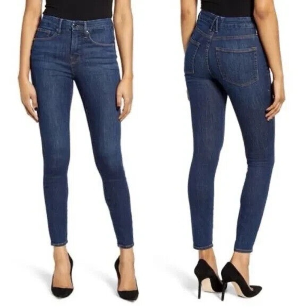 Good American Dark Wash Skinny Jeans 27